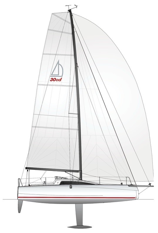 Dehler 30 One Design side profile