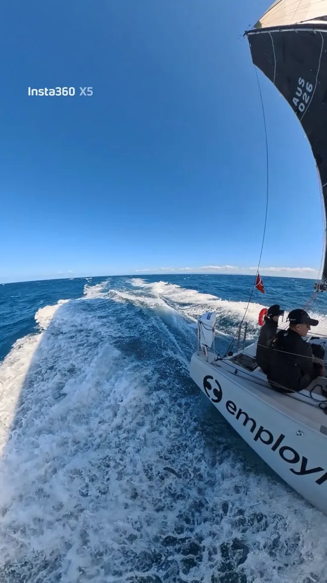 Alliance surfing downwind at speed